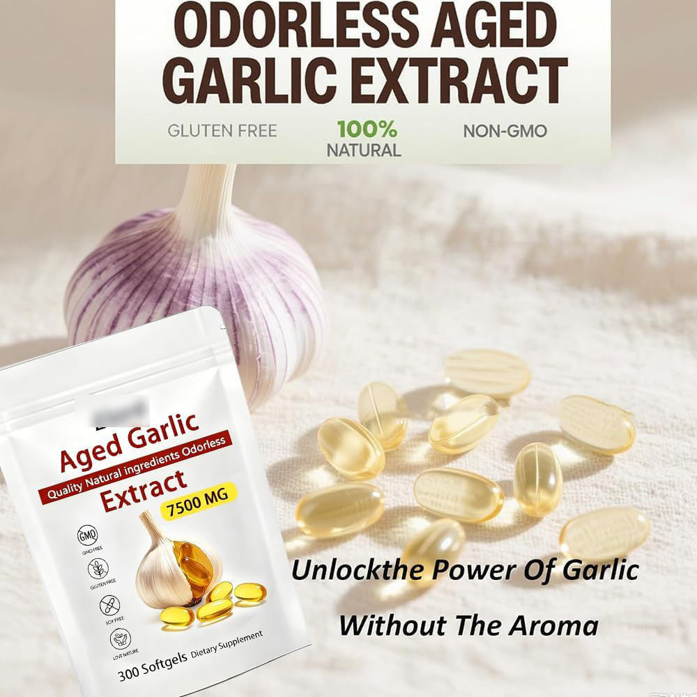 Garlic Extract Softgel Capsules Dietary Supplement