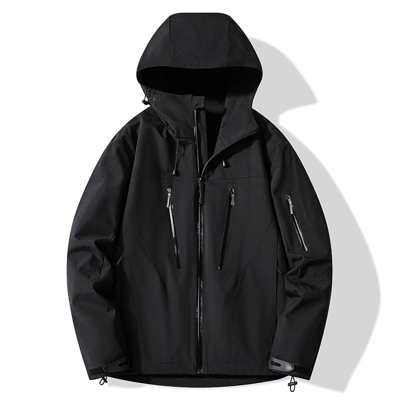 Color-Blocked Hard-Shell Outdoor Jackets