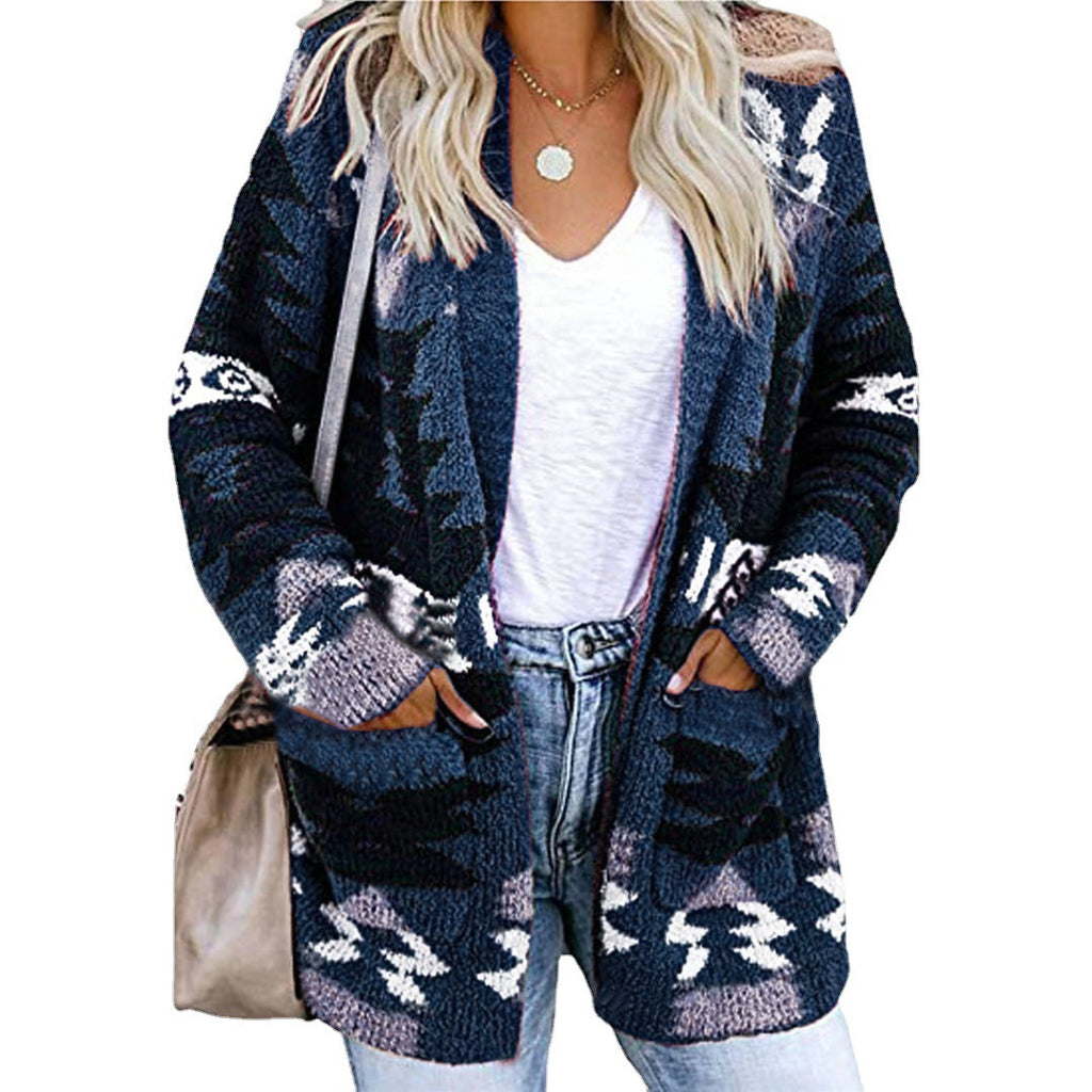 Womens Loose Knit Cardigan