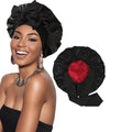 Double-Layer Satin Sleep Cap with Ribbon