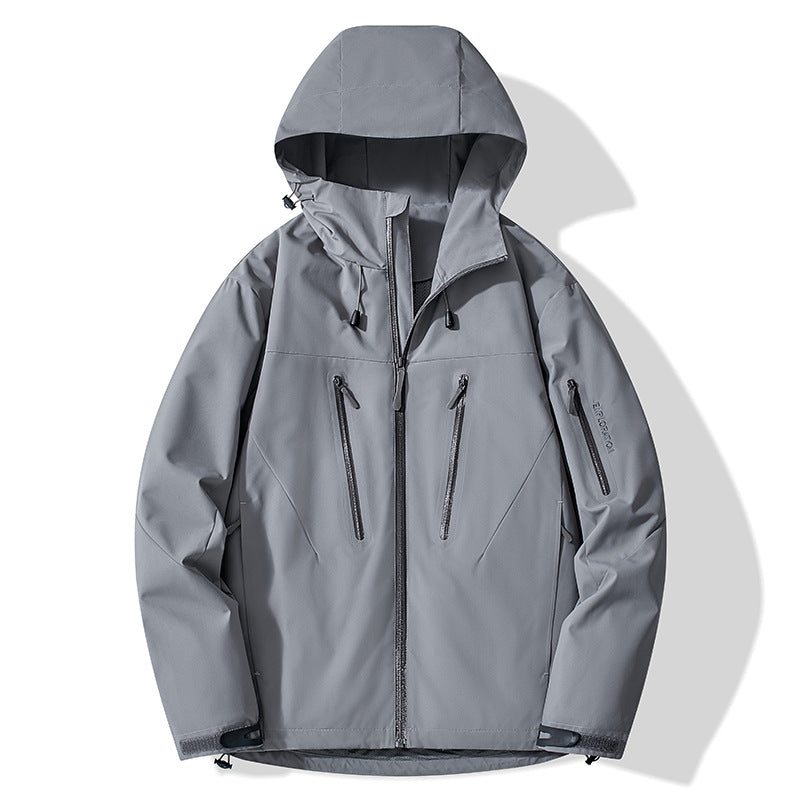 Color-Blocked Hard-Shell Outdoor Jackets