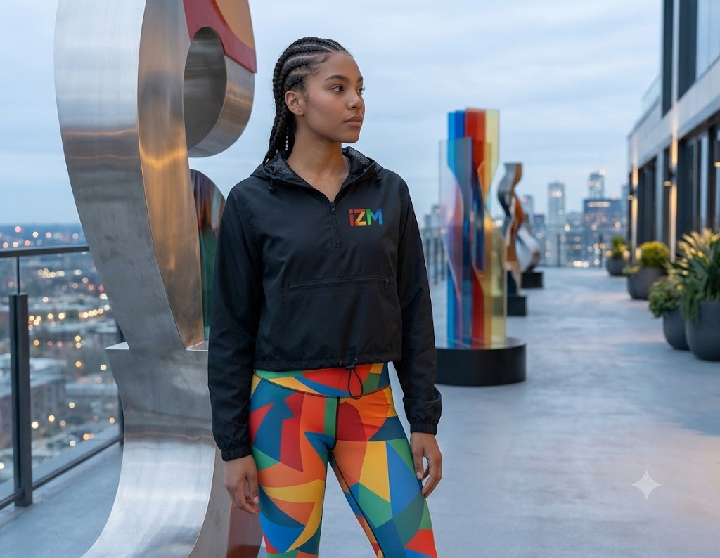 Women's Lightweight Pullover Crop Windbreaker