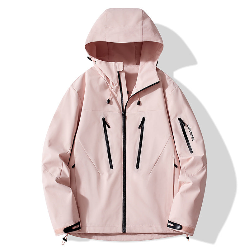 Color-Blocked Hard-Shell Outdoor Jackets