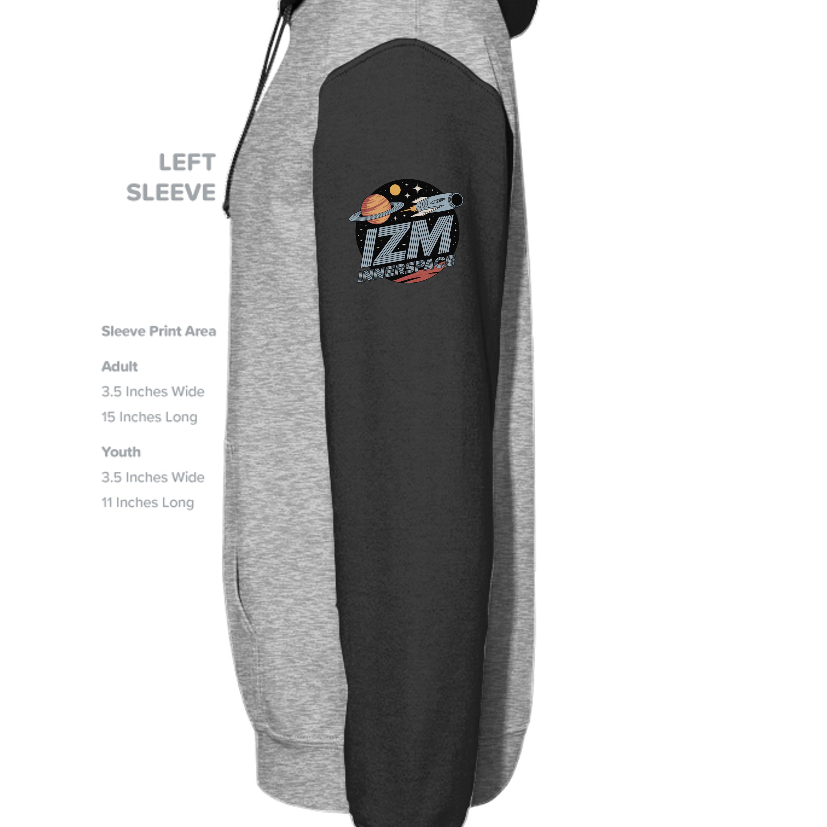Grey Heather/ Black - IND4000 - SLEEVE_LEFT