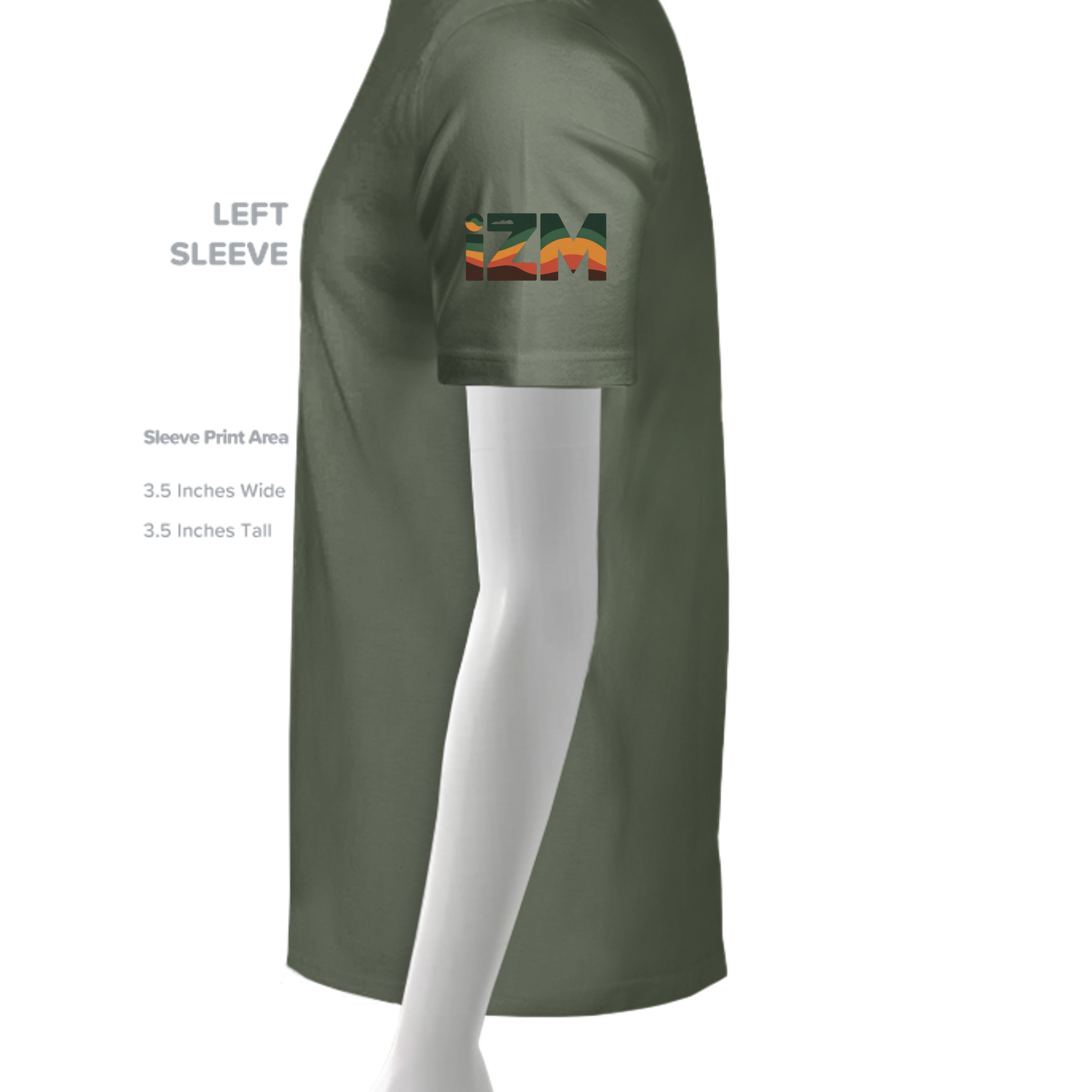 MILITARY GREEN - G200 - SLEEVE_LEFT